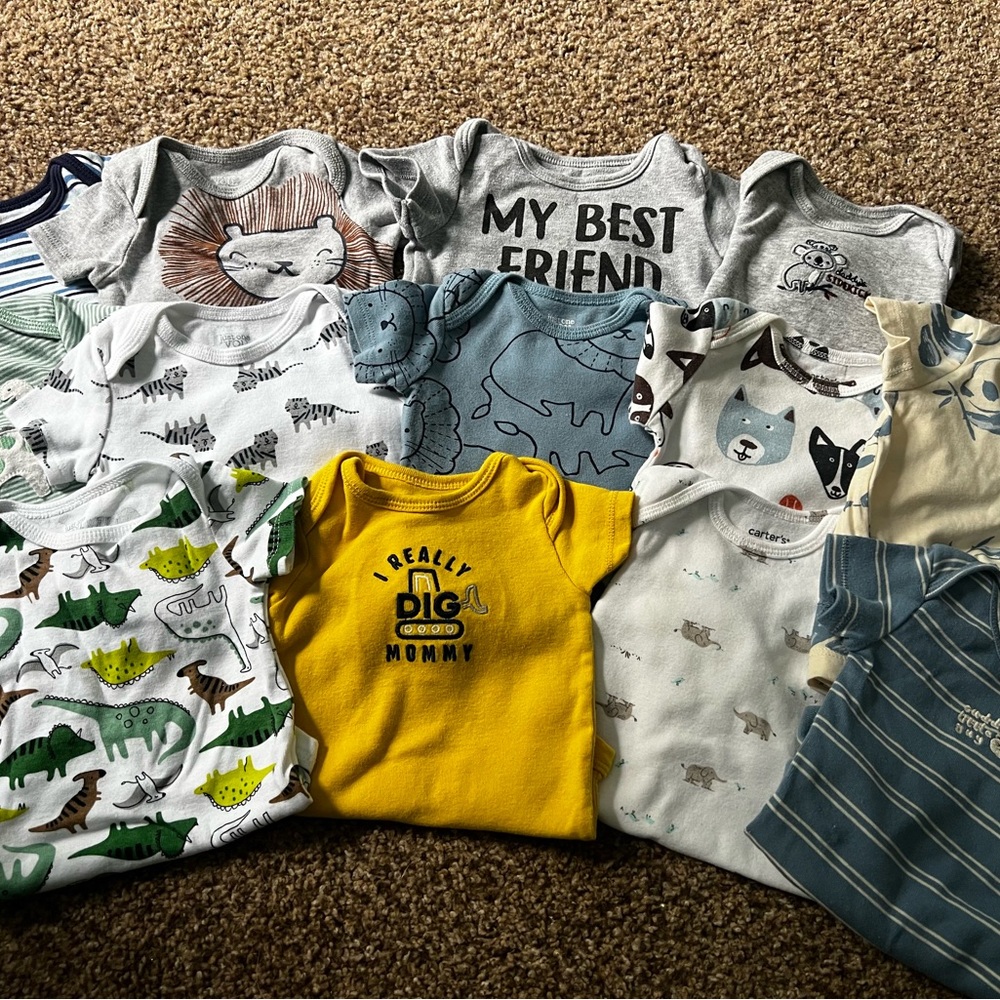 Carter's Kids Matching Sets - Gray, Yellow, Blue, Green